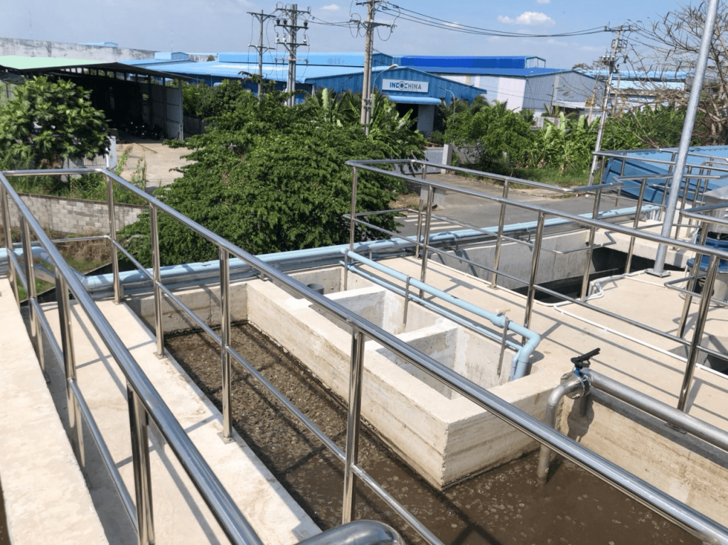 Bể khử trùng cho hệ thống xử lý nước thải tại Khu công nghiệp Tân Kim